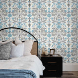 Floral peel and stick wallpaper bedroom NW47104 from NextWall