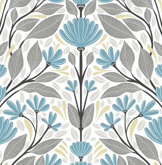 Floral peel and stick wallpaper NW47104 from NextWall