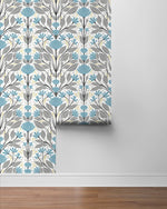 Floral peel and stick wallpaper roll NW47104 from NextWall