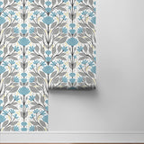 Floral peel and stick wallpaper roll NW47104 from NextWall