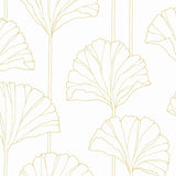 Gingko leaf peel and stick wallpaper NW47205 from NextWall