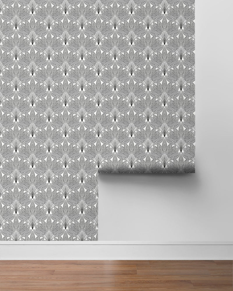 Deco peel and stick wallpaper roll NW47300 from NextWall