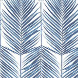 Palm leaf screen printed peel and stick wallpaper NW47402 from NextWall