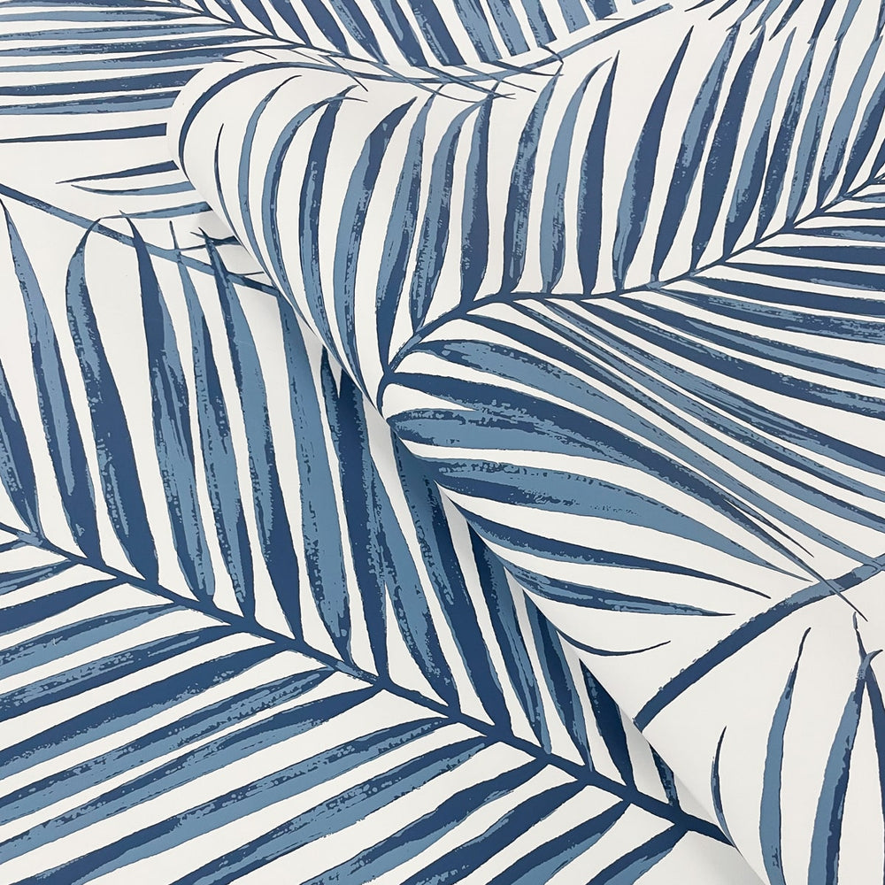 
                  
                    Palm leaf screen printed peel and stick wallpaper roll NW47402 from NextWall
                  
                