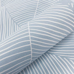 Blue leaf peel and stick wallpaper detail NW47502 from NextWall