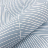 Blue leaf peel and stick wallpaper detail NW47502 from NextWall