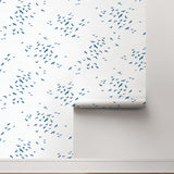 Bird peel and stick wallpaper coastal roll NW47602 from NextWall