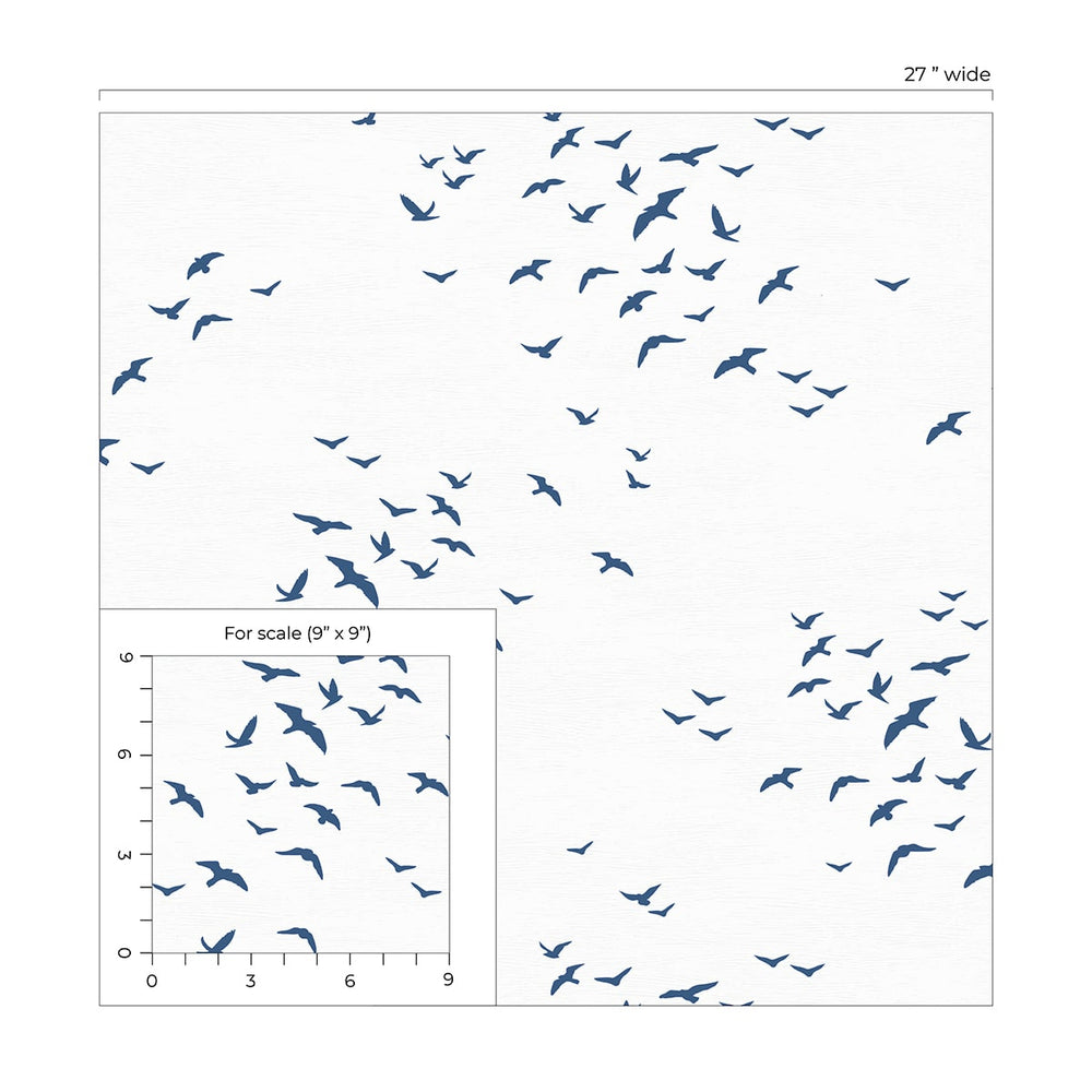 
                  
                    Bird peel and stick wallpaper coastal scale NW47602 from NextWall
                  
                