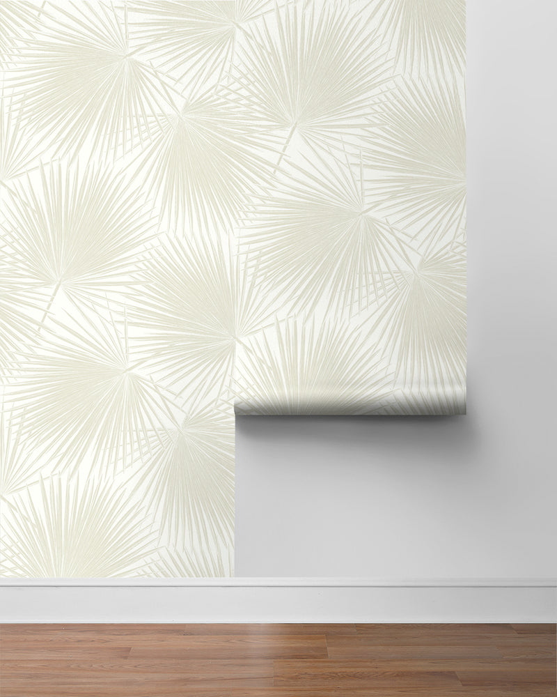 Palm leaf peel and stick wallpaper tropical accent NW47710 from NextWall