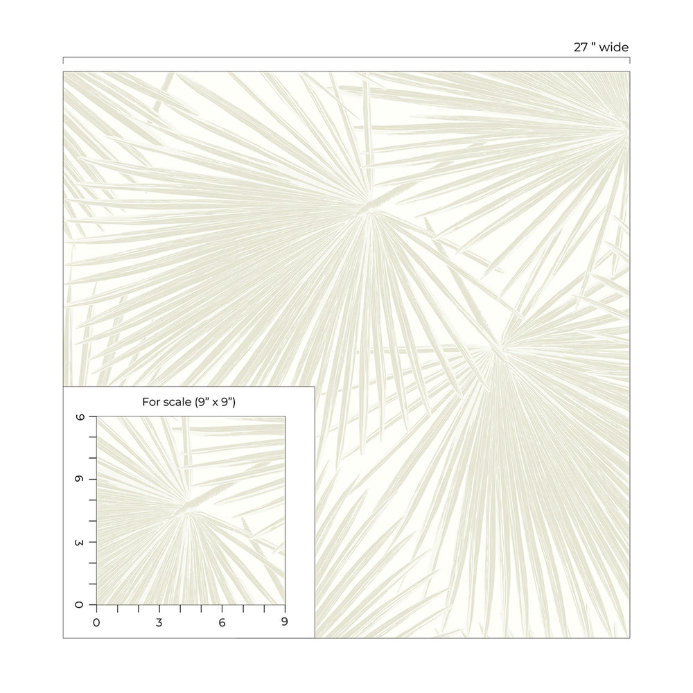 
                  
                    Palm leaf peel and stick wallpaper tropical scale NW47710 from NextWall
                  
                