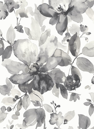 Watercolor floral peel and stick wallpaper NW47800 from NextWall