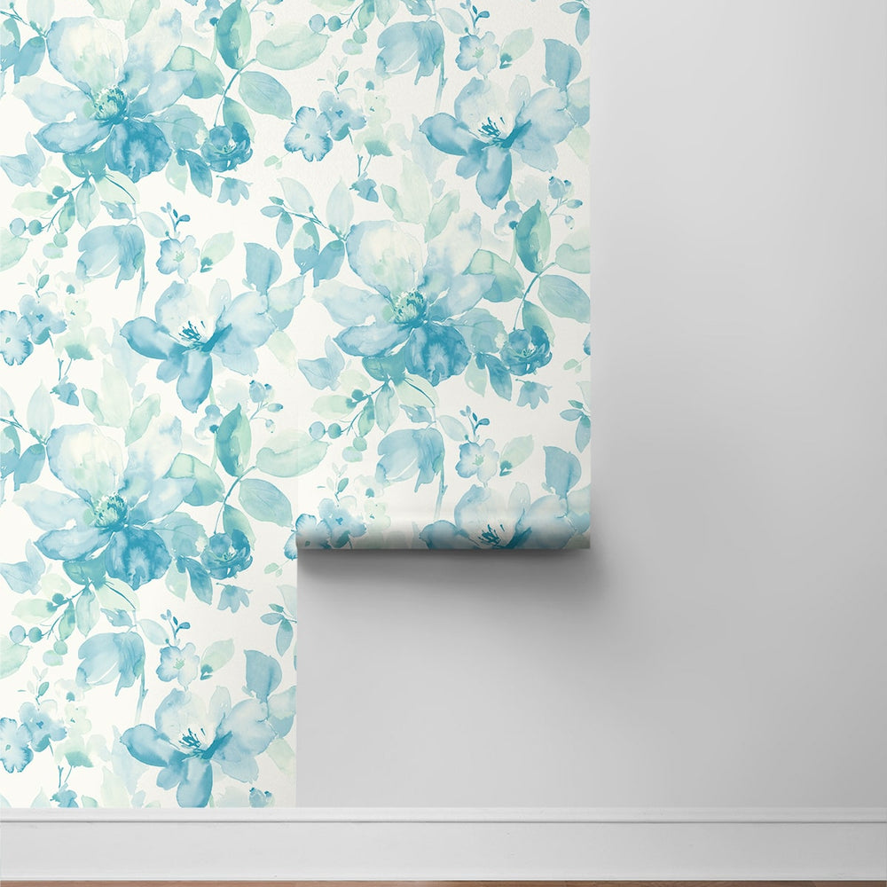 
                  
                    Watercolor floral peel and stick wallpaper roll NW47804 from NextWall
                  
                