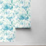Watercolor floral peel and stick wallpaper roll NW47804 from NextWall