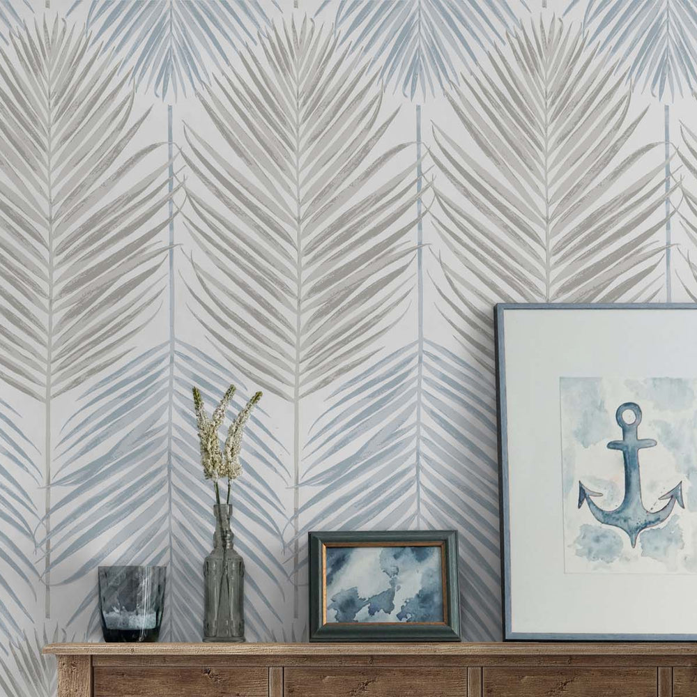 
                  
                    Palm leaf peel and stick wallpaper decor NW47900 from NextWall
                  
                