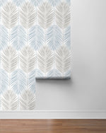 Palm leaf peel and stick wallpaper roll NW47900 from NextWall