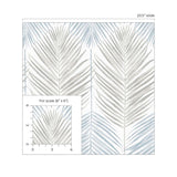 Palm leaf peel and stick wallpaper scale NW47900 from NextWall