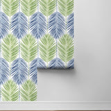 Palm leaf peel and stick wallpaper roll NW47904 from NextWall