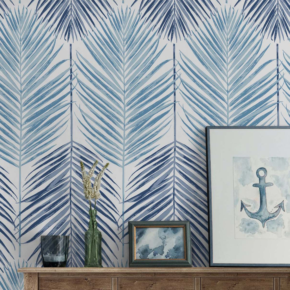 
                  
                    Palm leaf peel and stick wallpaper decor NW47912 from NextWall
                  
                