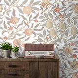 Pomegranate Vintage Premium Peel and Stick Removable Wallpaper