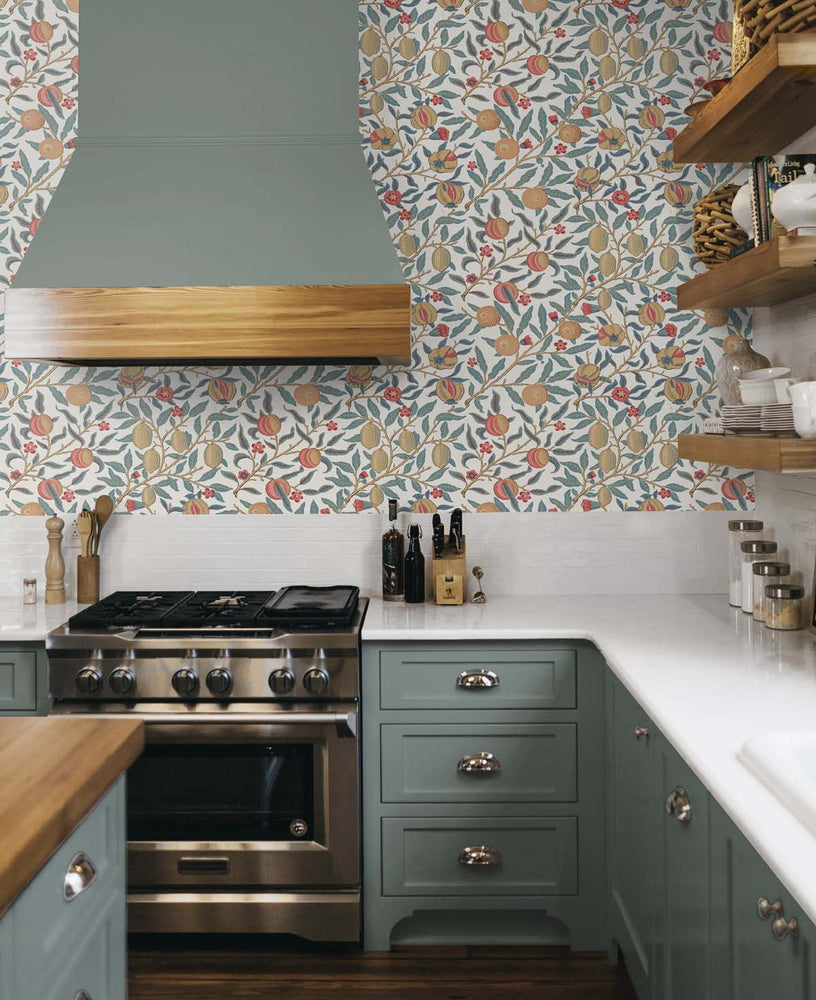 Pomegranate Vintage Premium Peel and Stick Removable Wallpaper