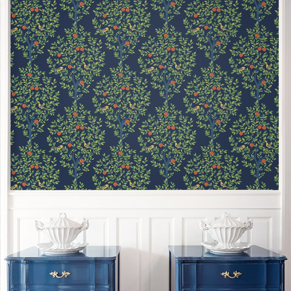Vintage peel and stick wallpaper entryway NW48102 from NextWall