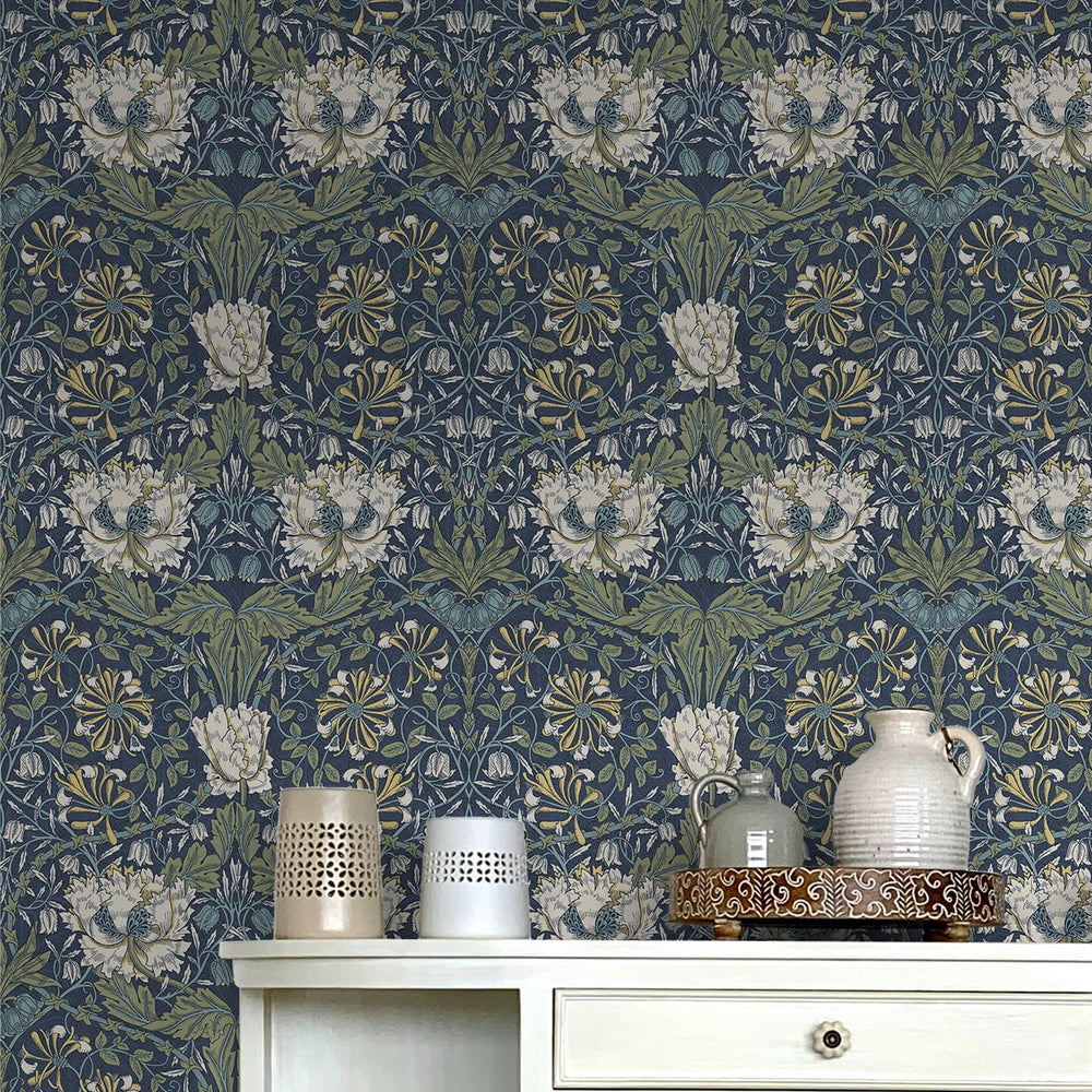 
                  
                    Vintage floral peel and stick wallpaper decor NW48202 from NextWall
                  
                