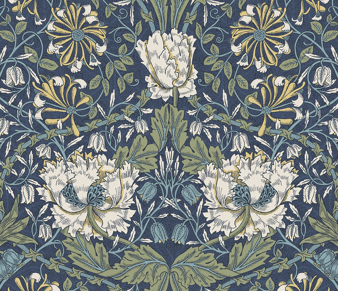 Vintage floral peel and stick wallpaper NW48202 from NextWall