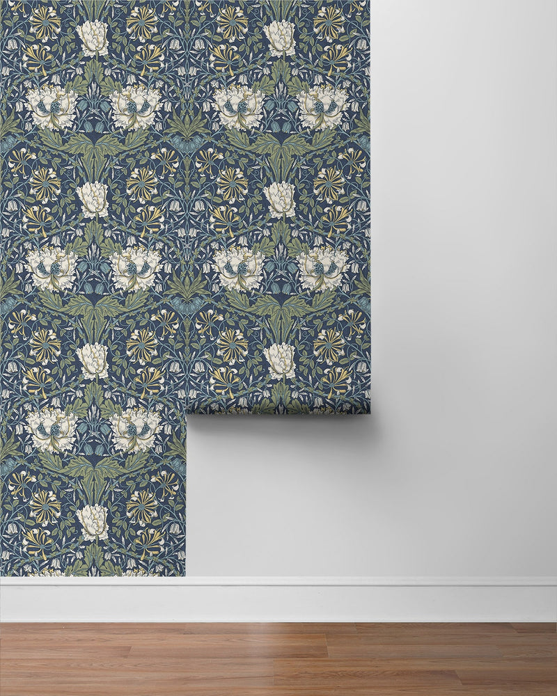 Vintage floral peel and stick wallpaper roll NW48202 from NextWall