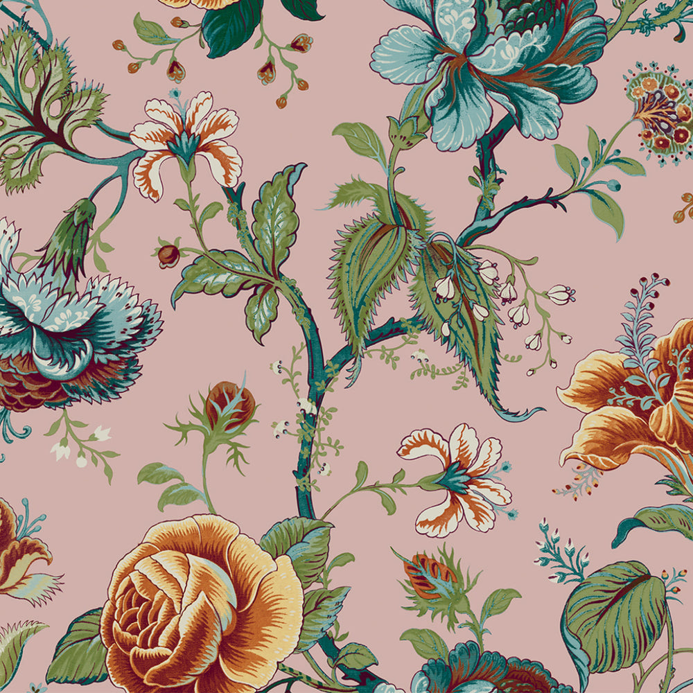 NW48601 jacobean floral peel and stick wallpaper from NextWall