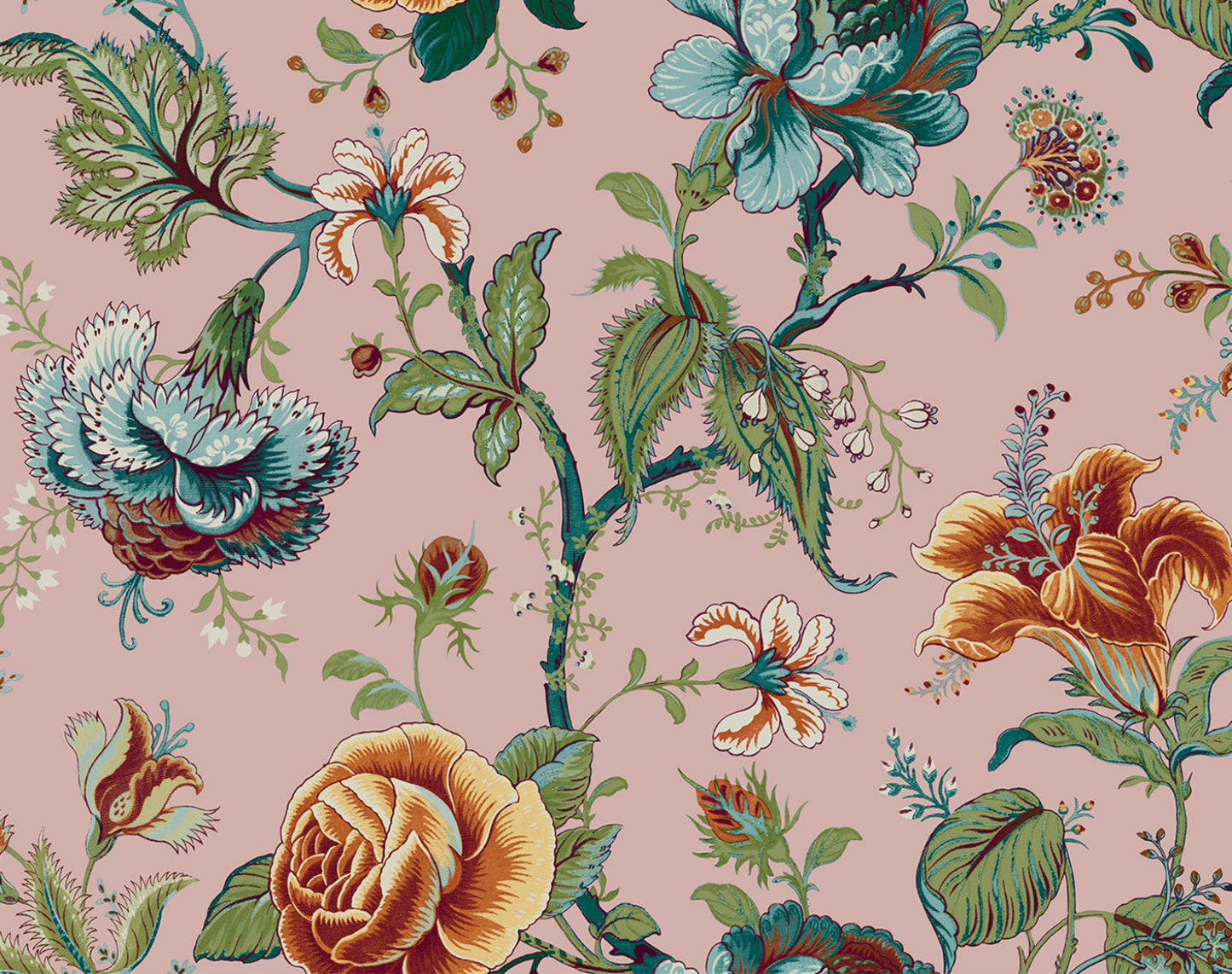 NW48601 jacobean floral peel and stick wallpaper from NextWall
