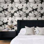 Floral peel and stick wallpaper bedroom NW49200 from NextWall