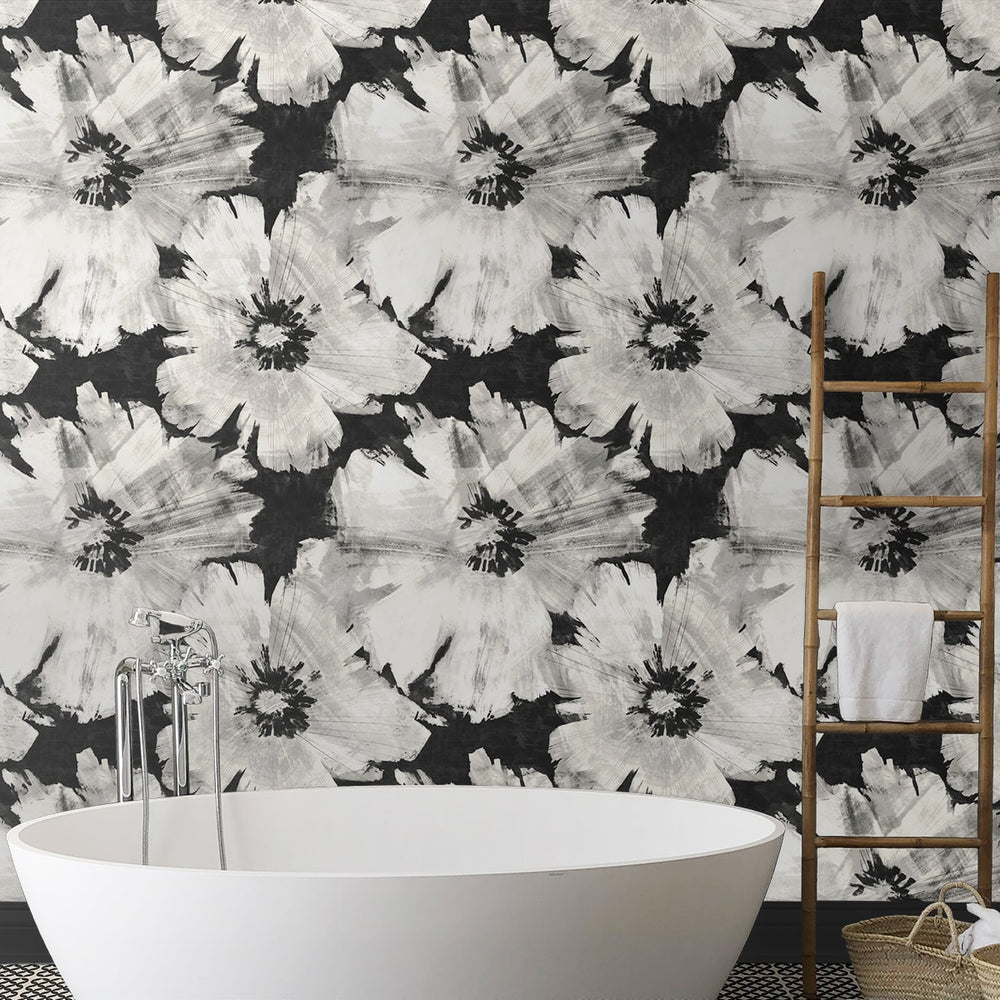 
                  
                    Floral peel and stick wallpaper bathroom NW49200 from NextWall
                  
                