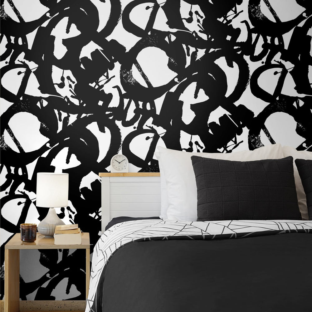 
                  
                    Abstract peel and stick wallpaper bedroom NW49500 from NextWall
                  
                