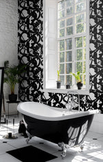 Abstract peel and stick wallpaper bathroom NW49500 from NextWall