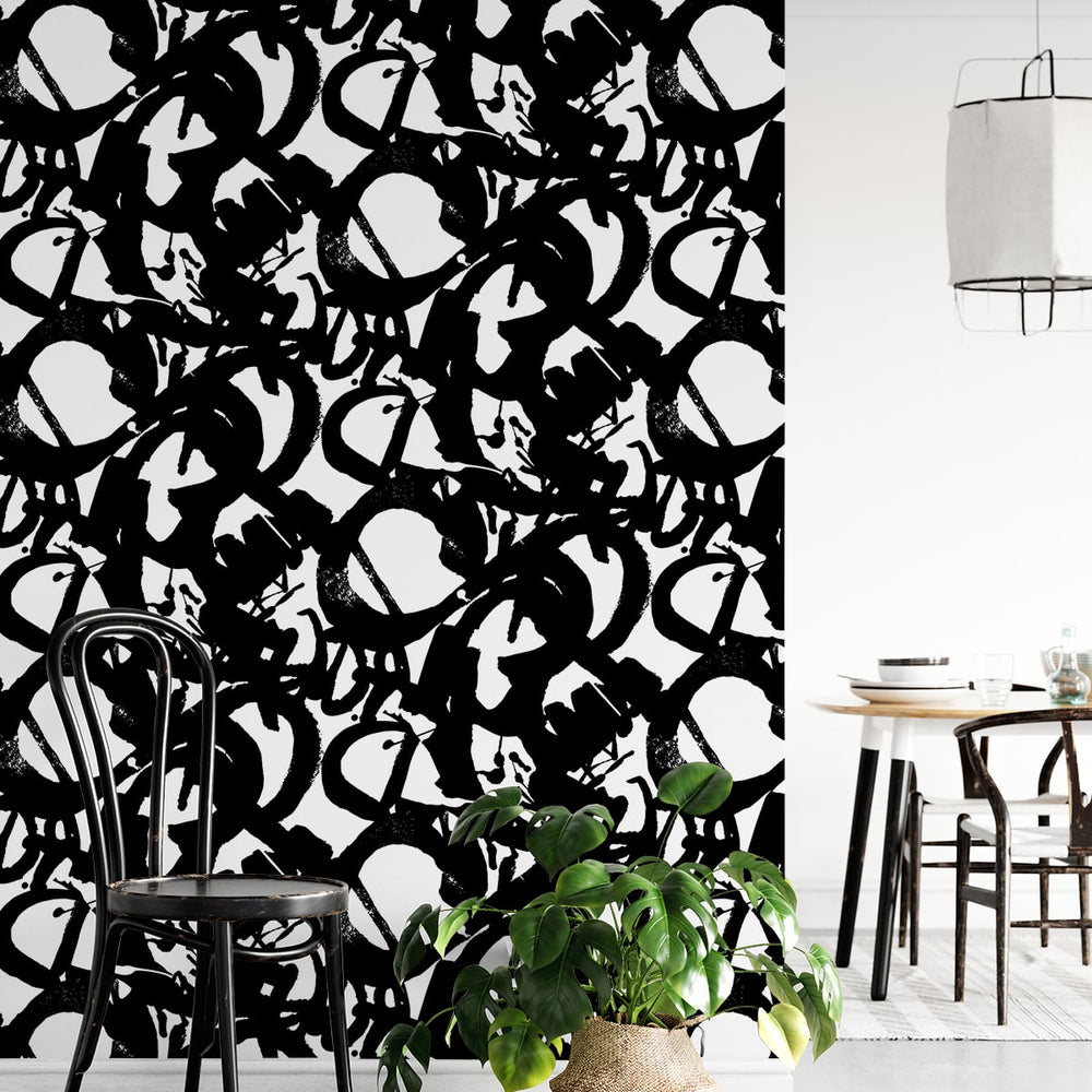 
                  
                    Abstract peel and stick wallpaper dining room NW49500 from NextWall
                  
                