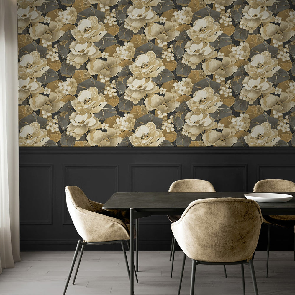 
                  
                    Floral peel and stick wallpaper dining room NW49600 from NextWall
                  
                