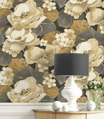 Floral peel and stick wallpaper decor NW49600 from NextWall