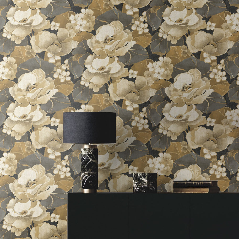 
                  
                    Floral peel and stick wallpaper entryway NW49600 from NextWall
                  
                