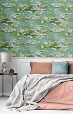 Impressionistic peel and stick wallpaper bedroom NW50002 from NextWall