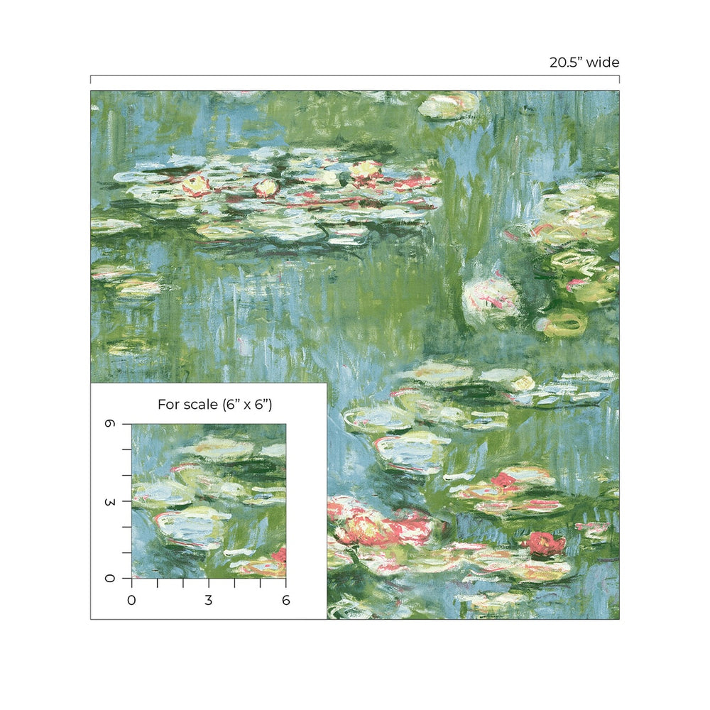 
                  
                    Impressionistic peel and stick wallpaper scale NW50002 from NextWall
                  
                