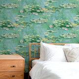 Impressionistic peel and stick wallpaper bedroom NW50004 from NextWall