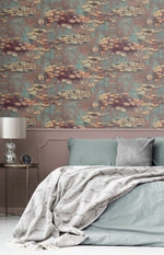 Impressionistic peel and stick wallpaper bedroom NW50006 from NextWall