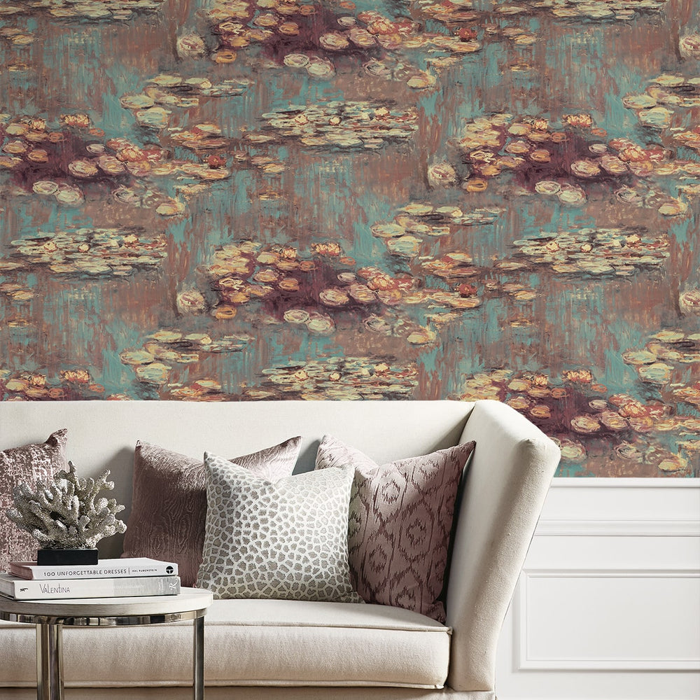 
                  
                    Impressionistic peel and stick wallpaper living room NW50006 from NextWall
                  
                