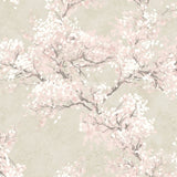 Cherry blossom floral impressionistic peel and stick wallpaper NW50101 from NextWall