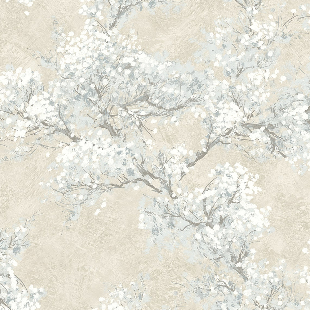 
                  
                    Cherry blossom floral impressionistic peel and stick wallpaper NW50105 from NextWall
                  
                