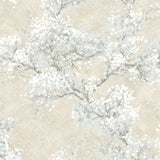 Cherry blossom floral impressionistic peel and stick wallpaper NW50105 from NextWall