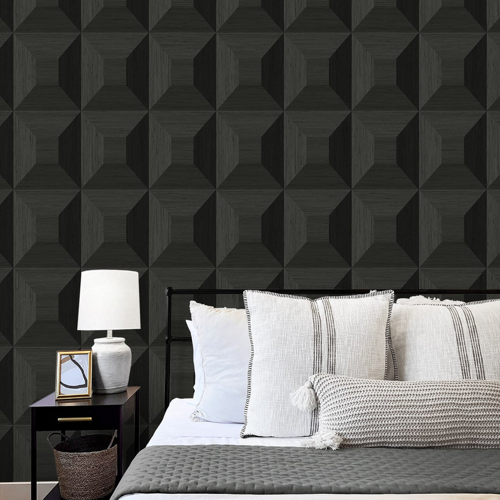 
                  
                    NW50300 geometric peel and stick wallpaper bedroom from NextWall
                  
                