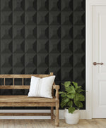 NW50300 geometric peel and stick wallpaper entryway from NextWall