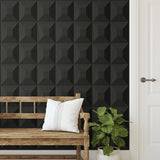 NW50300 geometric peel and stick wallpaper entryway from NextWall