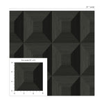 NW50300 geometric peel and stick wallpaper scale from NextWall